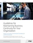 Guidelines for maintaining business continuity for your organisation