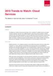 2013 Trends to Watch: Cloud Services